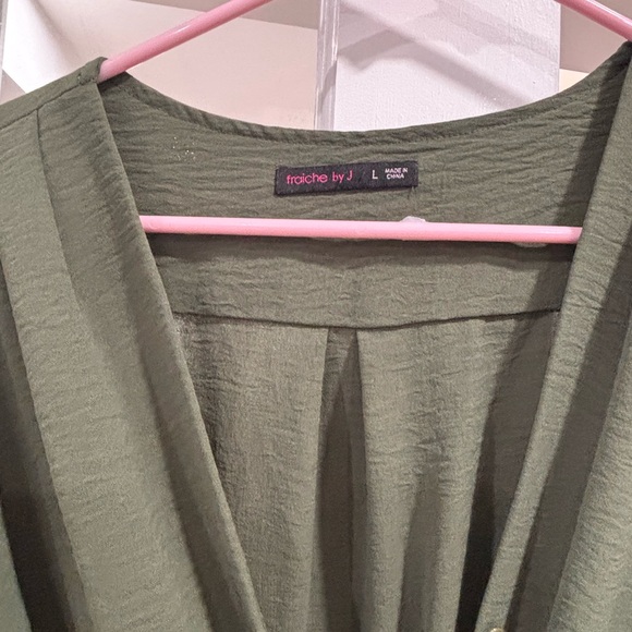 Olive Green Women's Jumpsuit - Picture 2 of 2